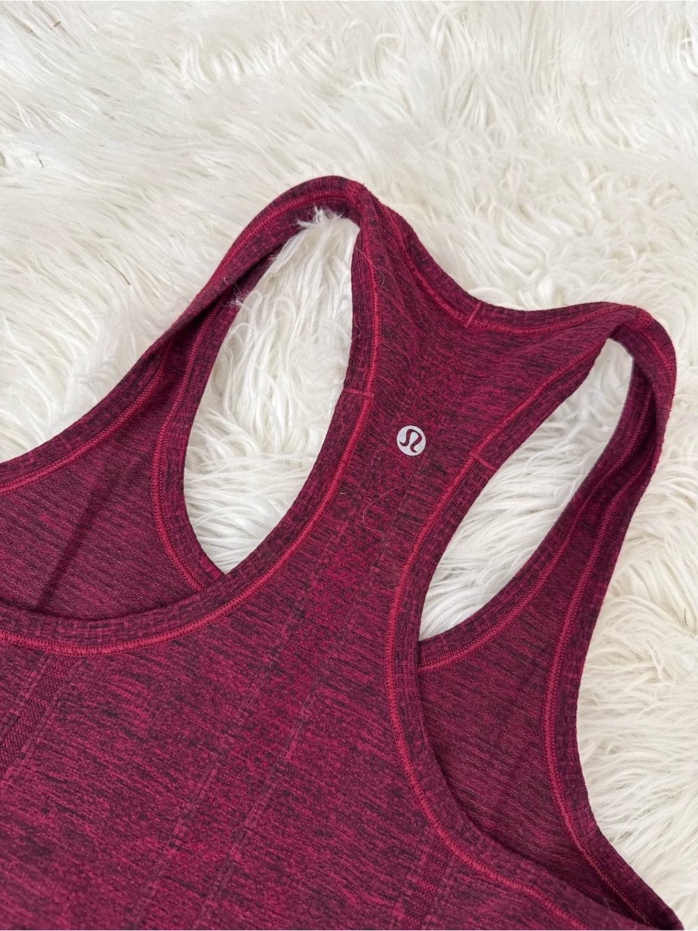 lululemon athletica Heathered Raspberry Racerback Tank - Picture 3 of 3